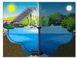 משאבת מים סולרית לבריכה, מפל ומזרקה דגם UBBINK SOLARMAX 2500 Accu יובינק